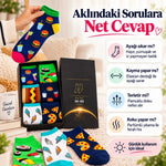 Kadın Patik Çorap Karışık Fast Food Desenli | Renkli Eğlenceli Günlük Kısa Bilek 6'lı Avantajlı Seti
