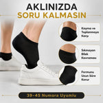 Erkek Pamuklu Patik Çorap 12’li Paket 39-44 | Dikişsiz Burun, Koku Karşıtı, Nefes Alan Kısa Konç Sneaker Çorabı