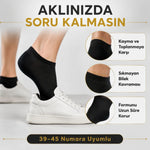 Erkek Pamuklu Patik Çorap 12’li Paket 39-44 | Dikişsiz Burun, Koku Karşıtı, Nefes Alan Kısa Konç Sneaker Çorabı