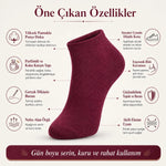 Erkek Pamuklu Patik Çorap 12’li Paket 39-44 | Dikişsiz Burun, Koku Karşıtı, Nefes Alan Kısa Konç Sneaker Çorabı