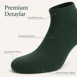 Erkek Pamuklu Patik Çorap 12’li Paket 39-44 | Dikişsiz Burun, Koku Karşıtı, Nefes Alan Kısa Konç Sneaker Çorabı
