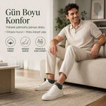 Erkek Pamuklu Patik Çorap 6’lı Paket 39-44 | Dikişsiz Burun, Koku Karşıtı, Nefes Alan Kısa Konç Sneaker Çorabı