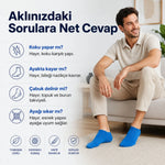 Erkek Pamuklu Patik Çorap 6’lı Paket 39-44 | Dikişsiz Burun, Koku Karşıtı, Nefes Alan Kısa Konç Sneaker Çorabı