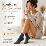 Erkek Kısa Konç 12’li Bambu Çorap 39-44 Dikişsiz Burun Nefes Alan Yumuşak Günlük Patik Çorap