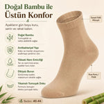 Erkek Kısa Konç Bambu Çorap Çok Renkli 39-44 Dikişsiz Burun Nefes Alan Yumuşak Günlük Patik Çorap