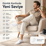 Erkek Patik Çorap 12’li Renk Seçenekleri 39-44 Yüksek Pamuklu Dikişsiz Koku Karşıtı