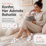Kadın Kalp Desenli Görünmez Ekonomik Babet Çorabı 6’lı Paket – Siyah, Beyaz ve Karışık Renk Kaymaz Topuklu Pamuklu Çorap