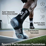 Kaydırmaz Futbol 3’lü Basketbol Tenis Erkek Spor Çorap, Siyah, Kaymaz Çorap Tabanlı, Dikişsiz ve Parfümlü, Yüksek Kalite