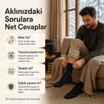 Erkek Siyah 6’lı Kışlık Uzun Termal Havlu Çorap | Dikişsiz, Esnek, Sıcak Tutan, Güçlendirilmiş Topuk ve Burun