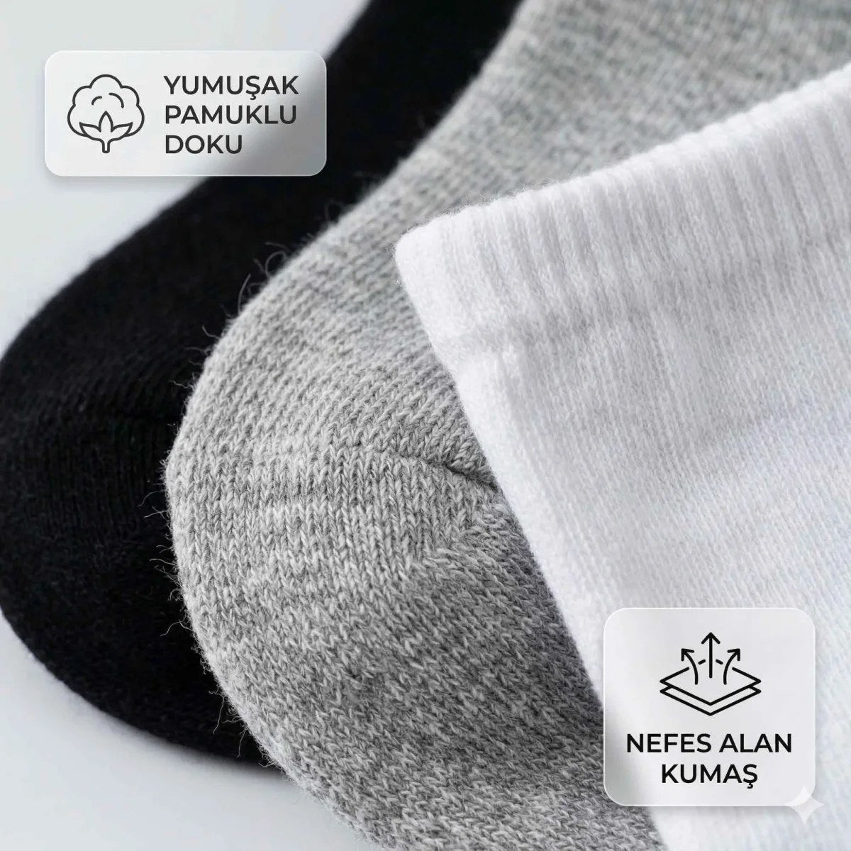 Çocuk Patik Çorap 6’lı Set – Pamuklu, Nefes Alan Günlük Kısa Çorap