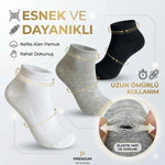 Çocuk Patik Çorap 6’lı Set – Pamuklu, Nefes Alan Günlük Kısa Çorap