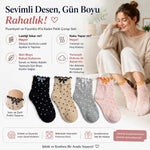 Kadın Fırfırlı Soket Çorap 8’li Set – Puantiyeli, Fiyonklu, Yumuşak ve Esnek Bilek Çorabı