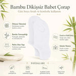 Erkek Bambu 12’li Dikişsiz Babet Çorap Siyah Beyaz Gri Görünmez Sneaker Çorap Nefes Alan Yumuşak