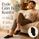 Erkek Bambu 12’li Dikişsiz Babet Çorap Siyah Beyaz Gri Görünmez Sneaker Çorap Nefes Alan Yumuşak
