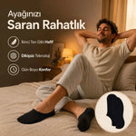 Erkek Bambu 6’lı Dikişsiz Babet Çorap Siyah Beyaz Gri Görünmez Sneaker Çorap Nefes Alan Yumuşak
