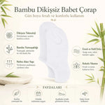 Erkek Bambu 6’lı Dikişsiz Babet Çorap Siyah Beyaz Gri Görünmez Sneaker Çorap Nefes Alan Yumuşak