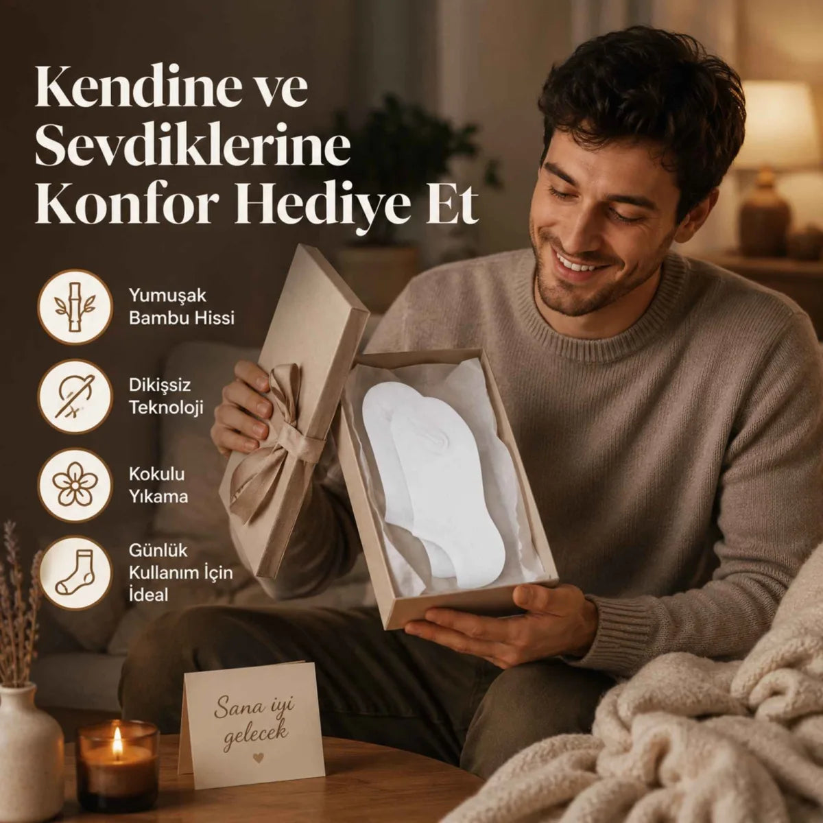 Erkek Bambu 6’lı Dikişsiz Babet Çorap Siyah Beyaz Gri Görünmez Sneaker Çorap Nefes Alan Yumuşak