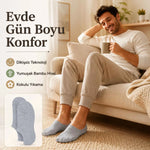 Erkek Bambu 6’lı Dikişsiz Babet Çorap Siyah Beyaz Gri Görünmez Sneaker Çorap Nefes Alan Yumuşak