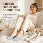 Kadın Bambu 12’li Dikişsiz Babet Çorap Siyah Beyaz Gri Görünmez Sneaker Çorap Nefes Alan Yumuşak