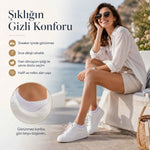 Kadın Geri Dönüşüm İplikli 6’lı Görünmez Sneaker Çorap, İnce Dikişli Nefes Alan Babet Çorap Siyah Beyaz Gri