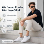 Erkek Geri Dönüşüm İplikli 12’li Görünmez Sneaker Çorap, İnce Dikişli, Nefes Alan Yazlık Babet Çorabı, Kaymaz Topuklu Siyah Gri Beyaz
