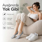 Erkek Geri Dönüşüm İplikli 12’li Görünmez Sneaker Çorap, İnce Dikişli, Nefes Alan Yazlık Babet Çorabı, Kaymaz Topuklu Siyah Gri Beyaz