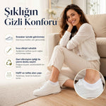 Erkek Geri Dönüşüm İplikli 6’lı Görünmez Sneaker Çorap, İnce Dikişli, Nefes Alan Yazlık Babet Çorabı, Kaymaz Topuklu Siyah Gri Beyaz