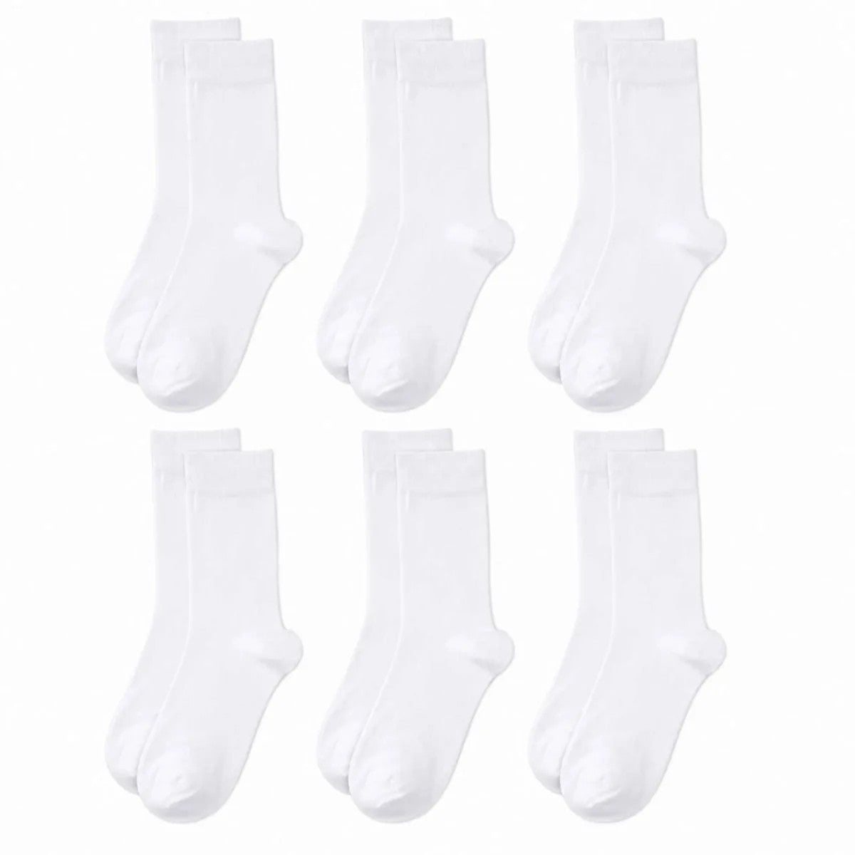 Erkek Bambu Soket Çorap 6’lı Paket, Dikişsiz Parfümlü Nefes Alan Yumuşak Nem Emici Günlük Uzun Çorap