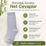 Kadın Bambu Uzun Çorap 12’li Paket, Dikişsiz Burunlu Yumuşak Dokulu Siyah Beyaz Gri