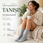 Kadın Bambu Uzun Çorap 12’li Paket, Dikişsiz Burunlu Yumuşak Dokulu Siyah Beyaz Gri