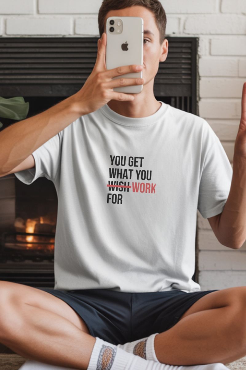 Unisex Oversize 24/1 Penye DTF Baskılı Tişört - DTF275