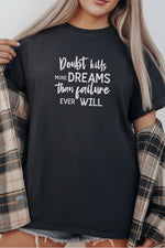 Unisex Oversize 24/1 Penye DTF Baskılı Tişört - DTF291