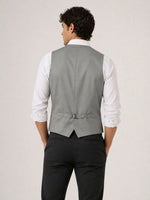 Erkek 6 Cepli Yelek İç Astarlı Sağ Sol İç Cepli Slim Fit Günlük Şık - Bej