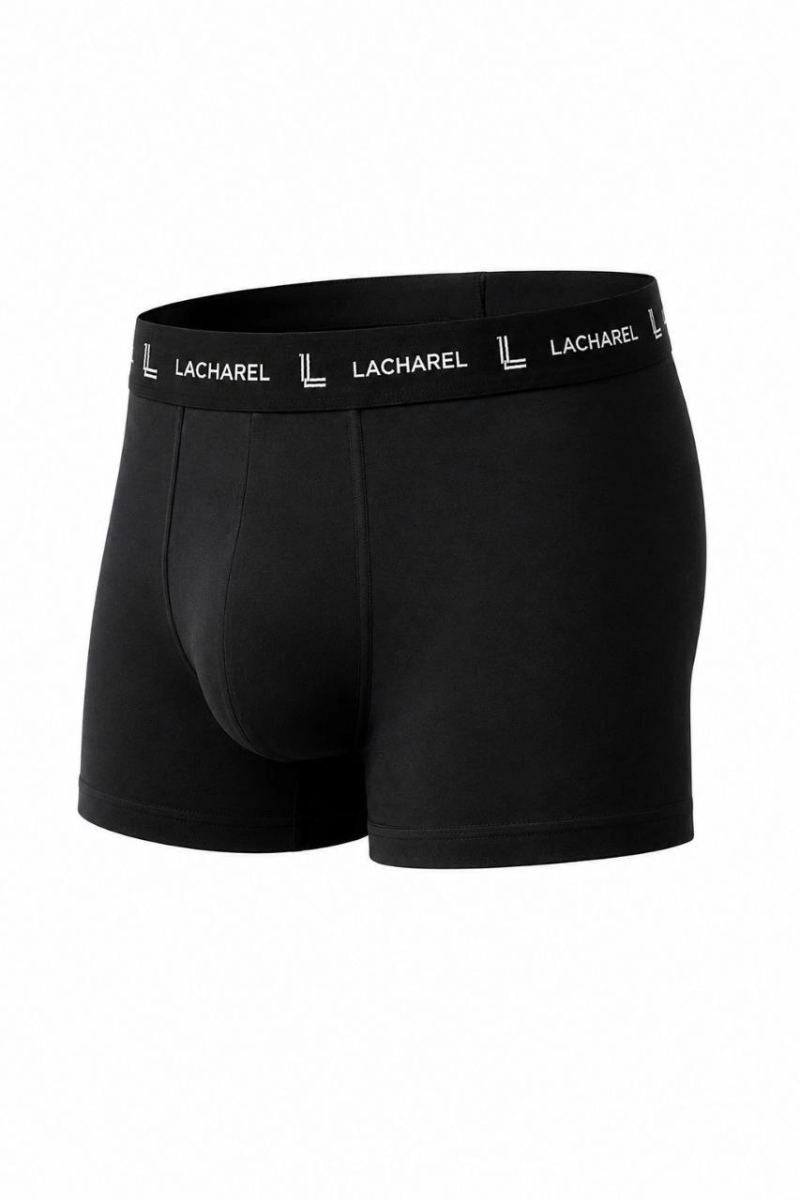 Erkek Likralı Pamuklu Nefes Alan Penye Boxer 3'lü Paket - Siyah - Gri - Füme