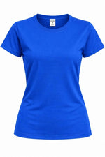 Kız Çocuk Basic Bisiklet Yaka Kısa Kollu Slim Fit Yazlık Tişört