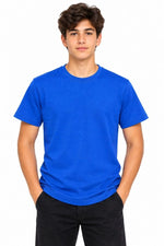Erkek Çocuk Basic Bisiklet Yaka Kısa Kollu Slim Fit Yazlık Tişört