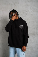Erkek 98 Baskılı Kapüşonlu 3 iplik pamuklu hoodie Sweatshirt - Siyah