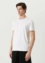 ERKEK  Tişört Basic Bisiklet Yaka Regular Kısa kol T-Shirt - Beyaz