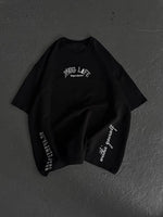 Kadın Kısa Kol Tişört Bisiklet Yaka Filistin Poşülü Baskılı T-Shirt - Siyah
