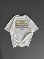 Erkek Baskılı T-Shirt Kısa Kol Bisiklet Yaka Regular Fit Rahat Kalıp Günlük Tişört - Beyaz