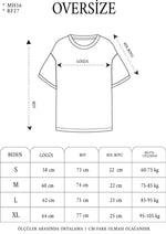 Erkek Kısa Kol Yazlık Tişört Bisiklet Yaka Baskılı Oversize T-Shirt - Siyah