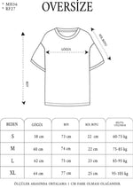 Erkek Kısa Kol Yazlık Tişört Bisiklet Yaka Baskılı Oversize T-Shirt - Siyah