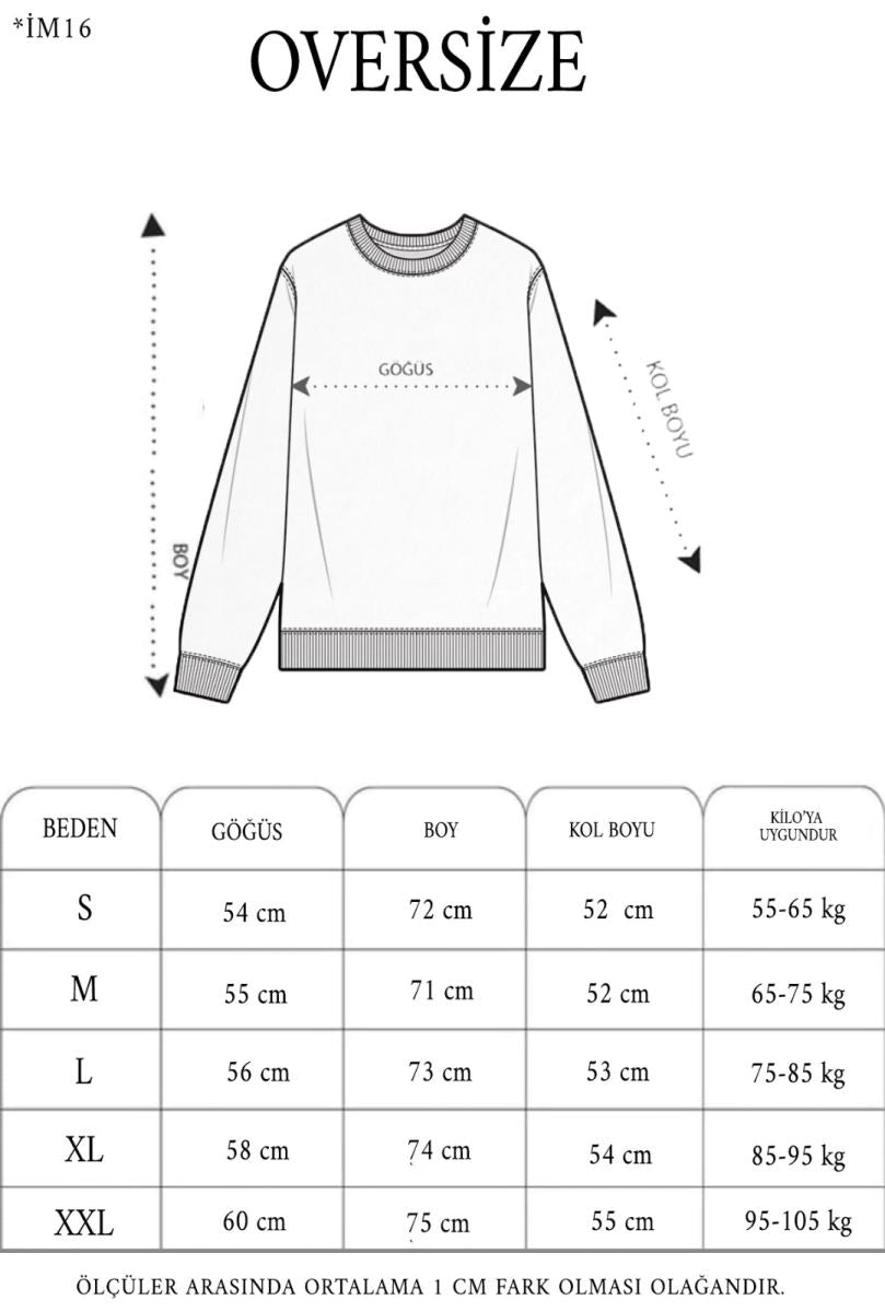 Erkek 3 iplik pamuklu Yıldırım Baskılı Bisiklet Yaka SweatShirt - Siyah