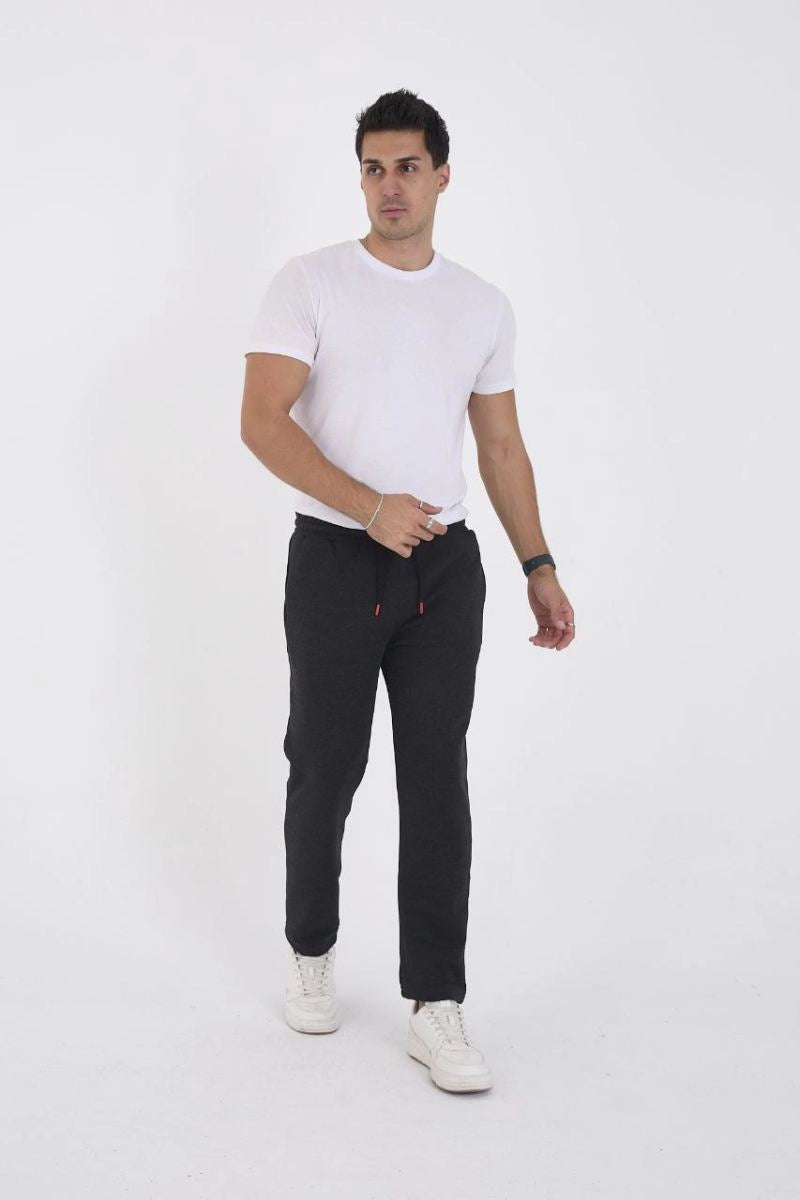 Erkek Üç İplik Basic Eşofman Pantolon - Antrasit