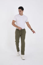 Erkek Üç İplik Basic Eşofman Pantolon - Haki
