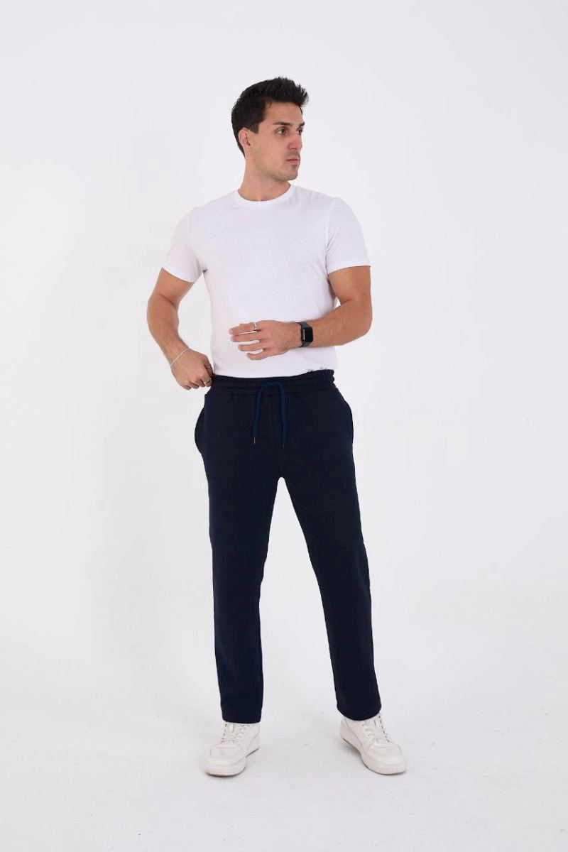 Erkek Üç İplik Basic Eşofman Pantolon - Lacivert