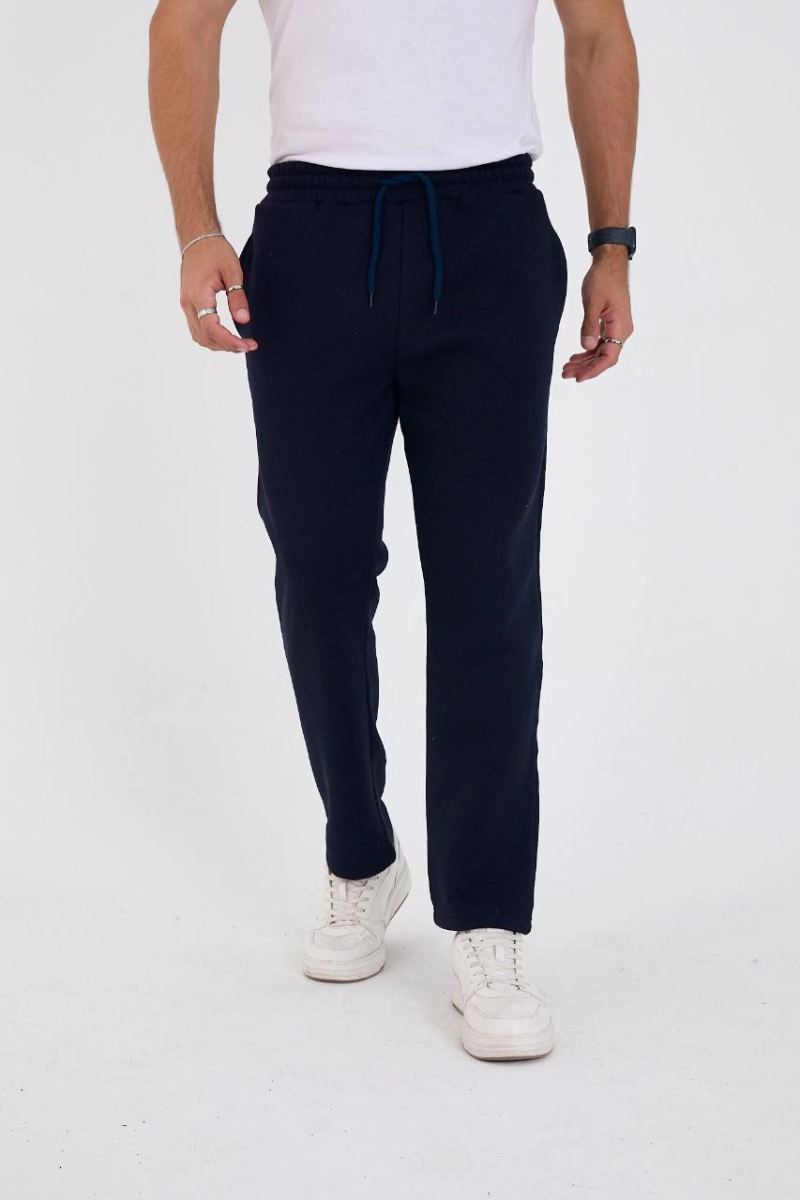 Erkek Üç İplik Basic Eşofman Pantolon - Lacivert