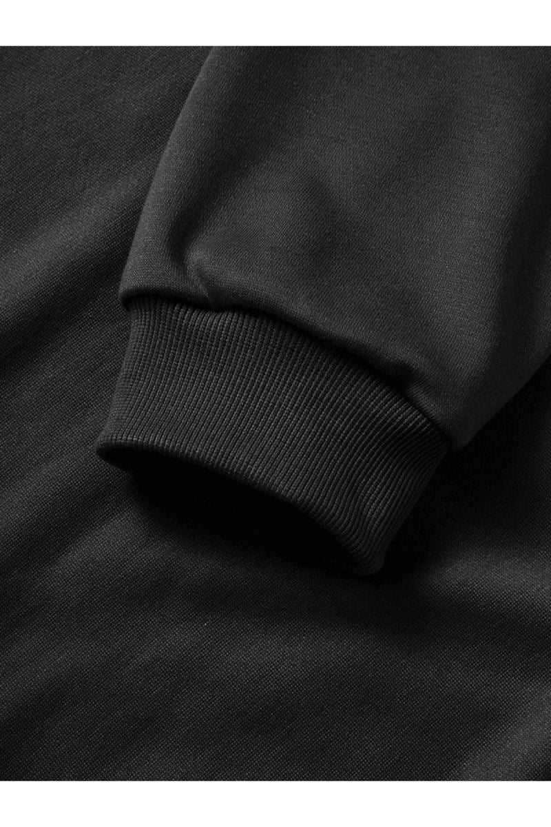 10 Kasıma Özel 3 İplik Kapüşonlu Baskılı SweatShirt Hoodie - Siyah