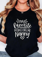 Kadın Kısa Kol Yazlık Tişört Bisiklet Yaka Baskılı Oversize T-Shirt - Siyah