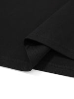 Erkek Sarj %1 Baskılı T-Shirt Kısa Kol Bisiklet Yaka Regular Fit Tişört - - Siyah